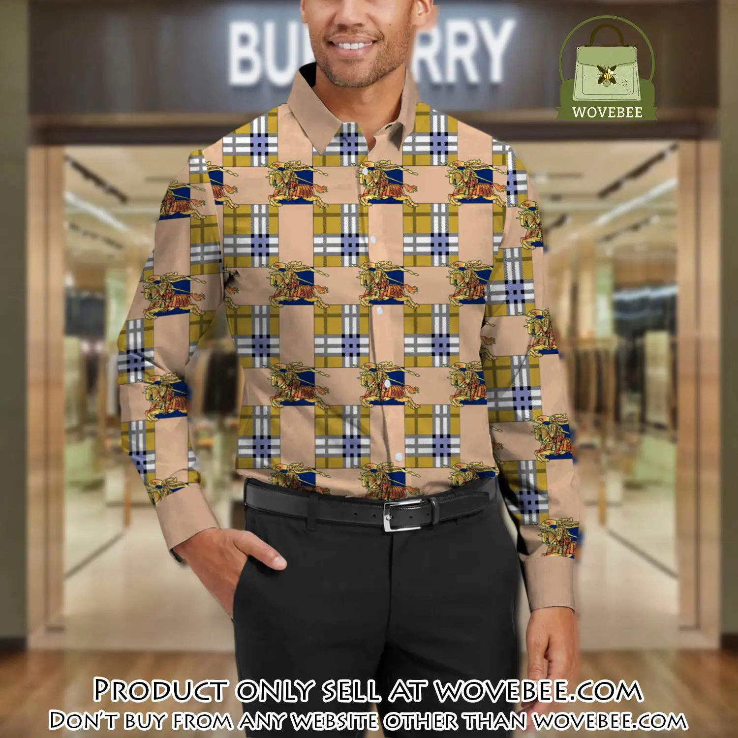 Burberry long sleeves button down shirt for elegant men lsb1012 wvb1047030